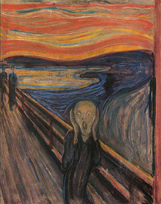 'The Scream'  by Norweigen artistEdvard Munch